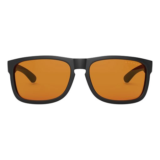 Gunnar Intercept blue light glasses in onyx with Amber MAX tinted lenses