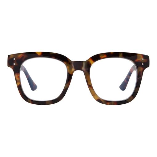 Madison Avenue oversized tortoiseshell blue light blocking glasses with square acetate frame