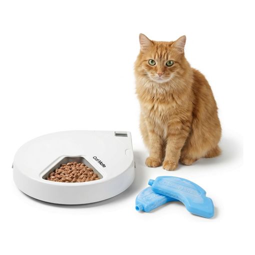 Cat Mate 5-Meal automatic pet feeder with ice packs