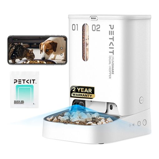 PETKIT Yumshare Double automatic cat feeder with dual hopper and camera