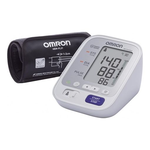 OMRON M3 Comfort upper arm blood pressure monitor with Intelli Wrap Cuff