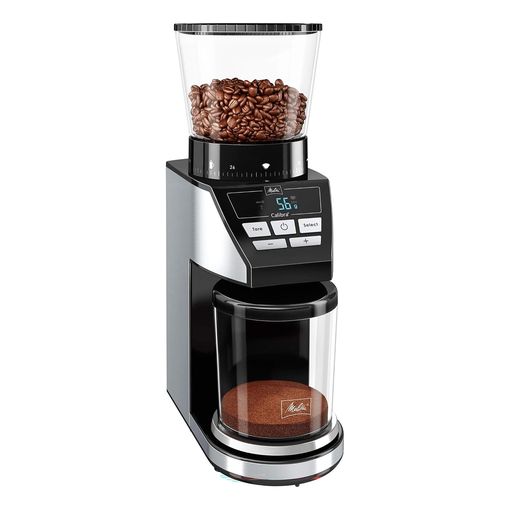 Melitta Calibra coffee grinder with integrated digital scale