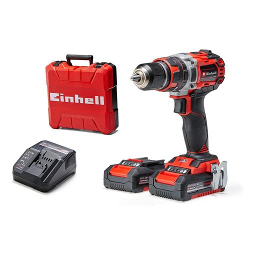 Einhell Power X-Change TP-CD 18/50 cordless combi drill with two batteries, charger and case