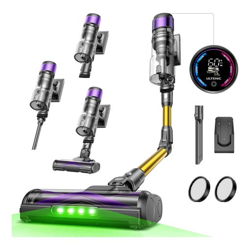 Ultenic U20 cordless vacuum cleaner with touchscreen display