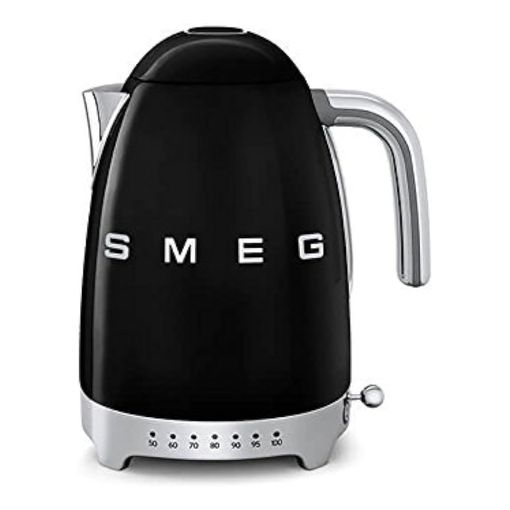 Smeg KLF04 retro-style variable temperature kettle in black