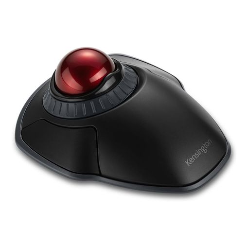 Kensington Orbit wireless trackball with red scroll ring