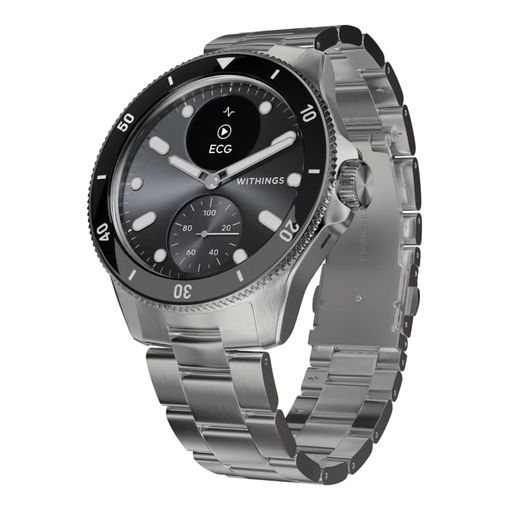 Withings ScanWatch Nova hybrid smartwatch with steel bracelet