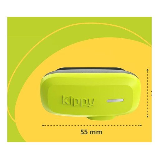 Kippy Dog GPS and activity tracker unit in green