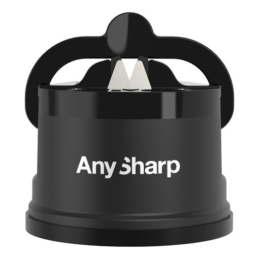 AnySharp suction-base knife sharpener in black