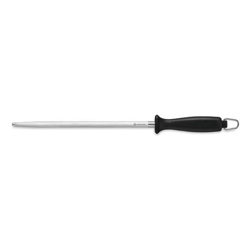 Wusthof 10 inch sharpening steel with black handle