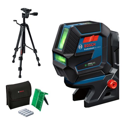 Bosch Professional GCL 2-50 G combi laser level with tripod and mount