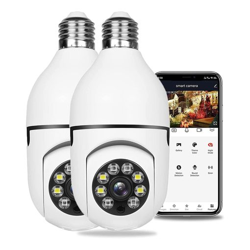 DaMohony 1080p E27 light bulb camera twin pack