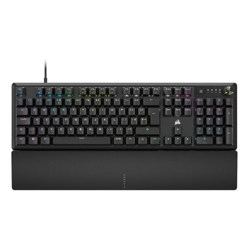 Corsair K70 CORE RGB full-size mechanical gaming keyboard with palmrest