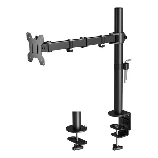 BONTEC single monitor arm desk mount in black