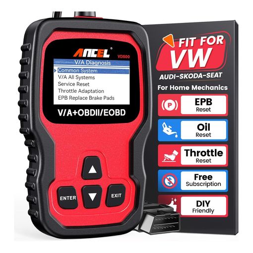 ANCEL VD500 OBD2 diagnostic scanner for Volkswagen Group vehicles