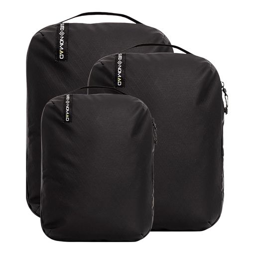 SUITEDNOMAD IP65 waterproof adventure travel packing cubes in black