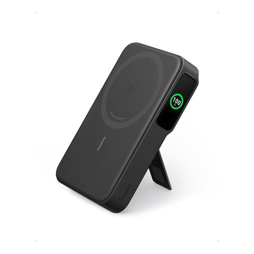 Anker MagGo Qi2-certified magnetic power bank with smart display and foldable stand