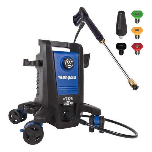Westinghouse ePX3500 electric pressure washer with steel wand and nozzle set