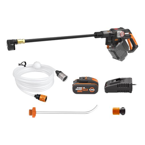 WORX WG633E Nitro 20V brushless cordless pressure washer with battery and hose