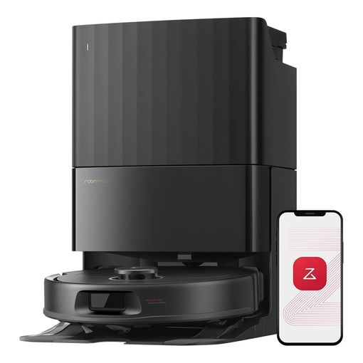 Roborock Qrevo S5V robot vacuum and self-emptying dock with FlexiArm edge mopping