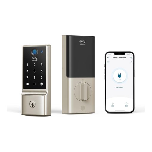 eufy Security Smart Lock C220 fingerprint deadbolt with companion smartphone app