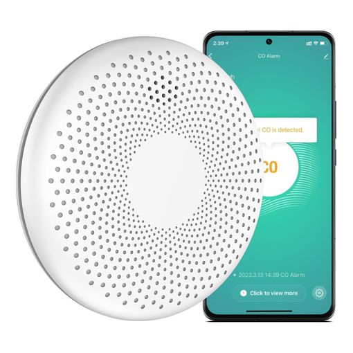 Aroha Smart Connect combination smoke and carbon monoxide alarm with Tuya app