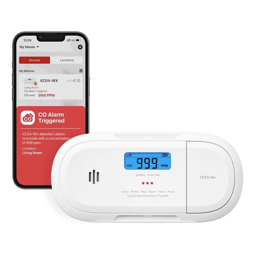 X-Sense XC04-WX Wi-Fi carbon monoxide detector with smartphone app alert