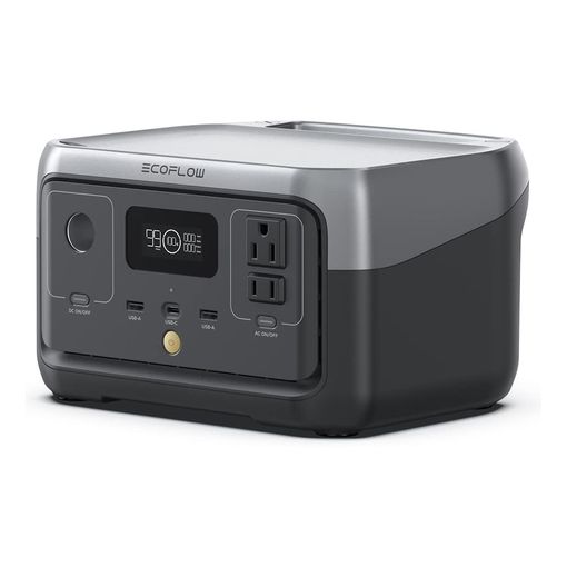 EcoFlow RIVER 2 compact portable power station with grey and black finish