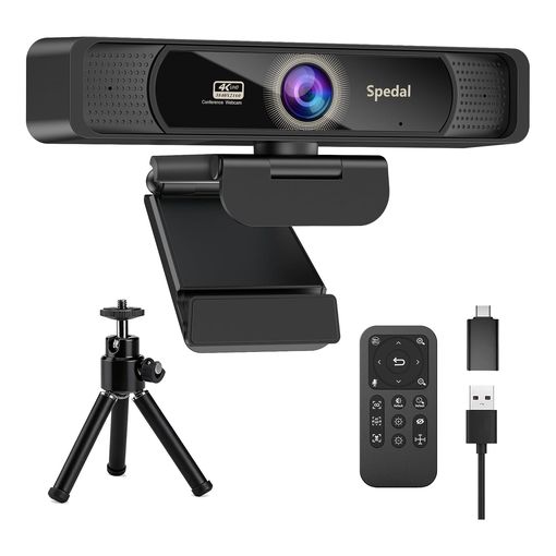 Spedal 4K webcam with tripod and remote control