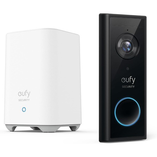 eufy Security Video Doorbell S220 with HomeBase and included microSD card