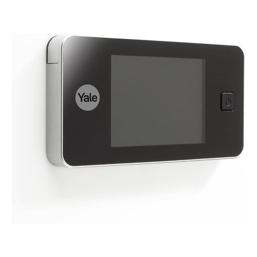 Yale digital door viewer with 3.2 inch LCD screen mounted on a door