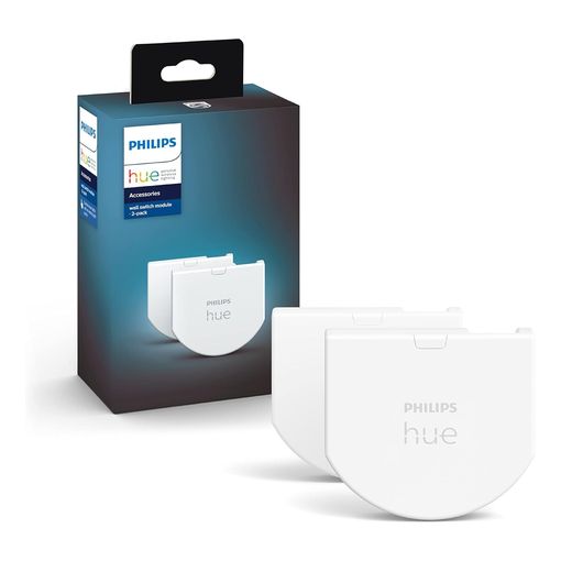 Philips Hue Smart Wall Switch Module twin pack with retail packaging